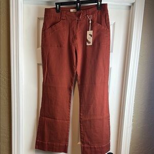 C&V Chelsea & Violet Women's Rust Flared Jeans